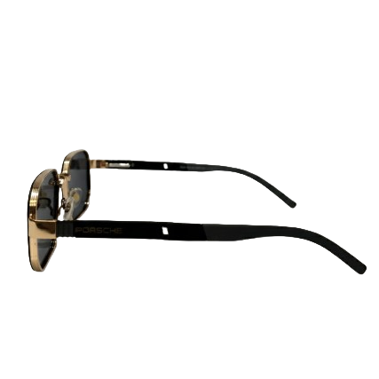 Porsche Hexagonal Gold Metal Sunglasses