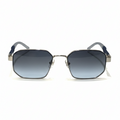 Porsche Hexagonal Silver Metal Sunglasses