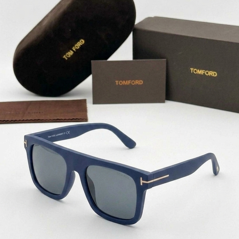 Tom Ford Matte Navy Blue Acetate Sunglasses