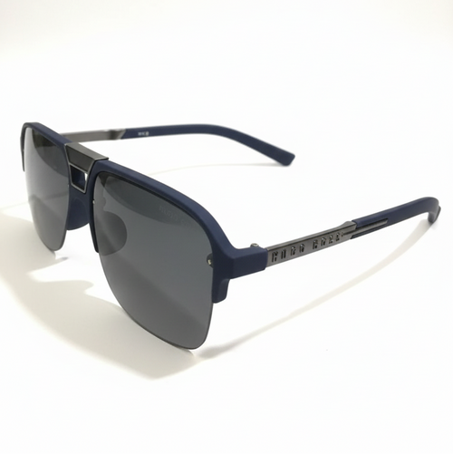 Hogu Boss Double Bridge Blue Sunglasses