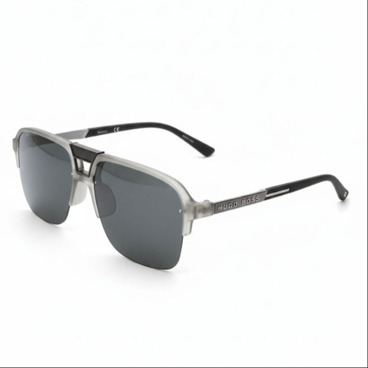 Hugo Boss Double Bridge Rectangle Sunglasses