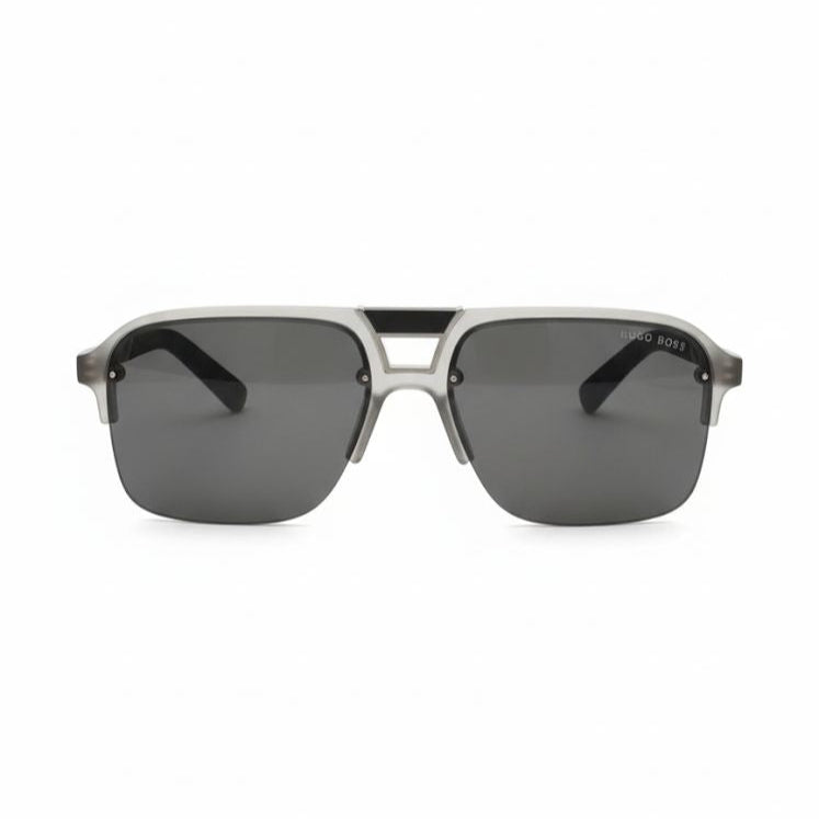 Hugo Boss Double Bridge Rectangle Sunglasses