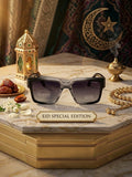 Versace Black Acetate Square Sunglasses
